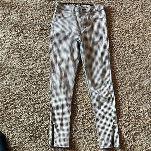 H&M Skinny Fit, Super Stretchy Checkered Jeans